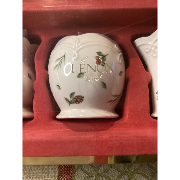 Lenox Williamsburg Boxwood and Pine Set of 3 Votive Candle Holders New - Picture 4 of 16